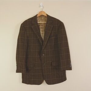 Samuelsohn Blazer‎ Plaid Wool Cashmere Greenwich II
